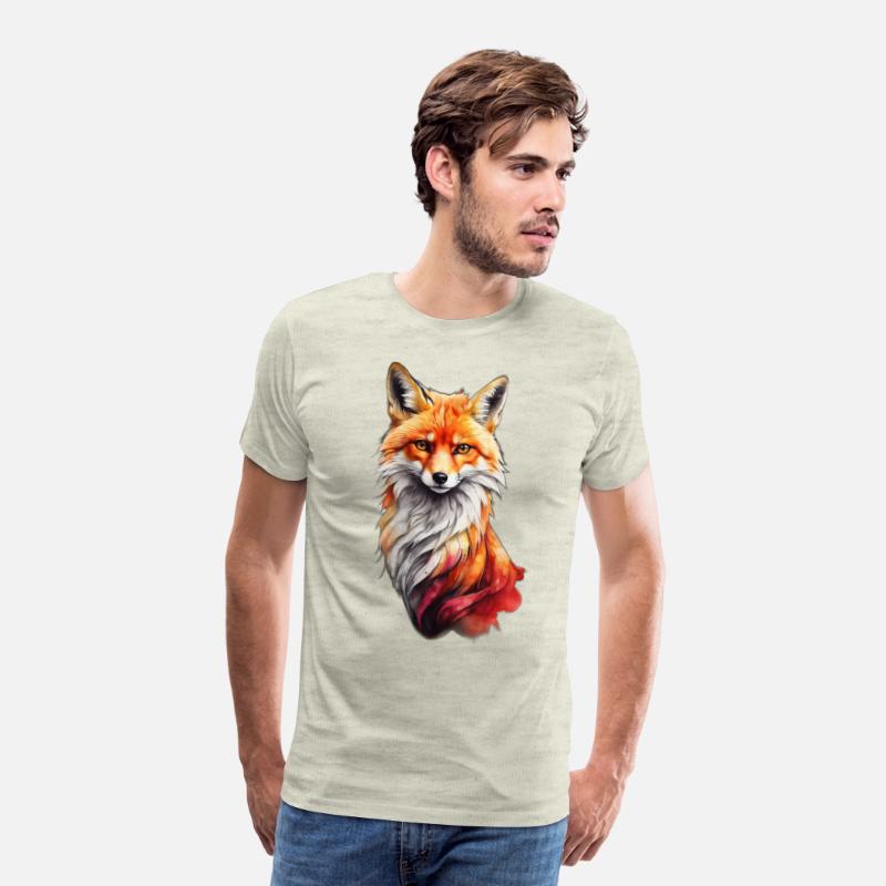 Red fiery fox design