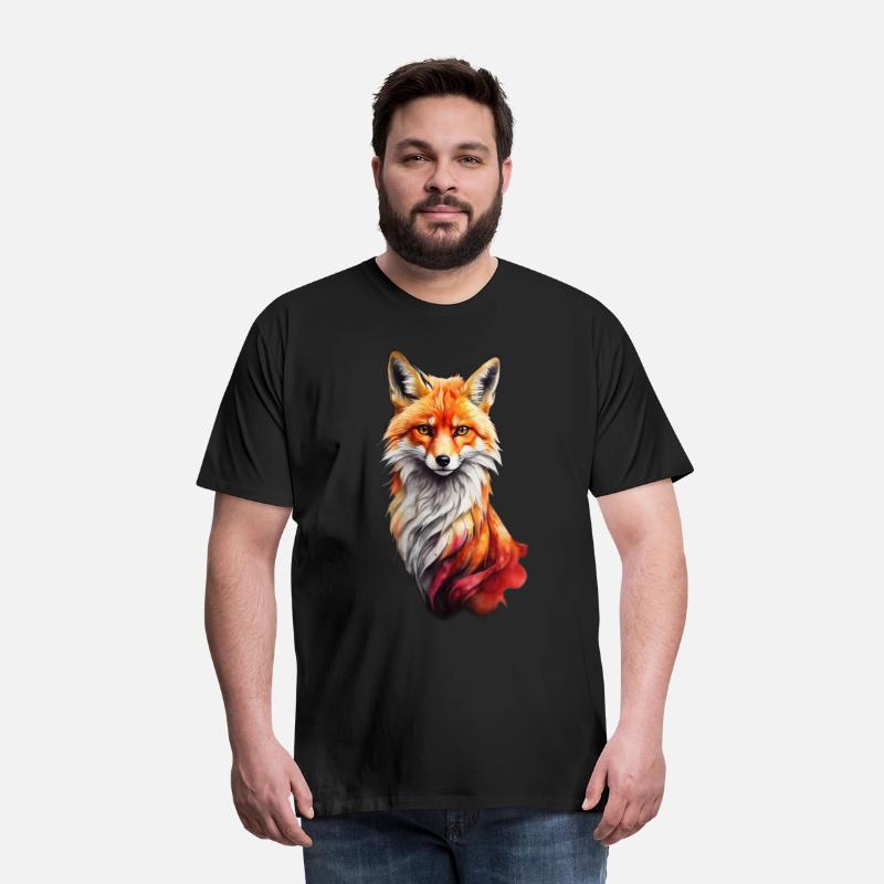 Red fiery fox design