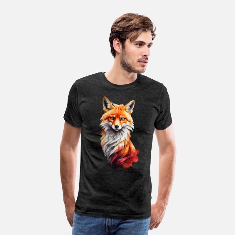 Red fiery fox design
