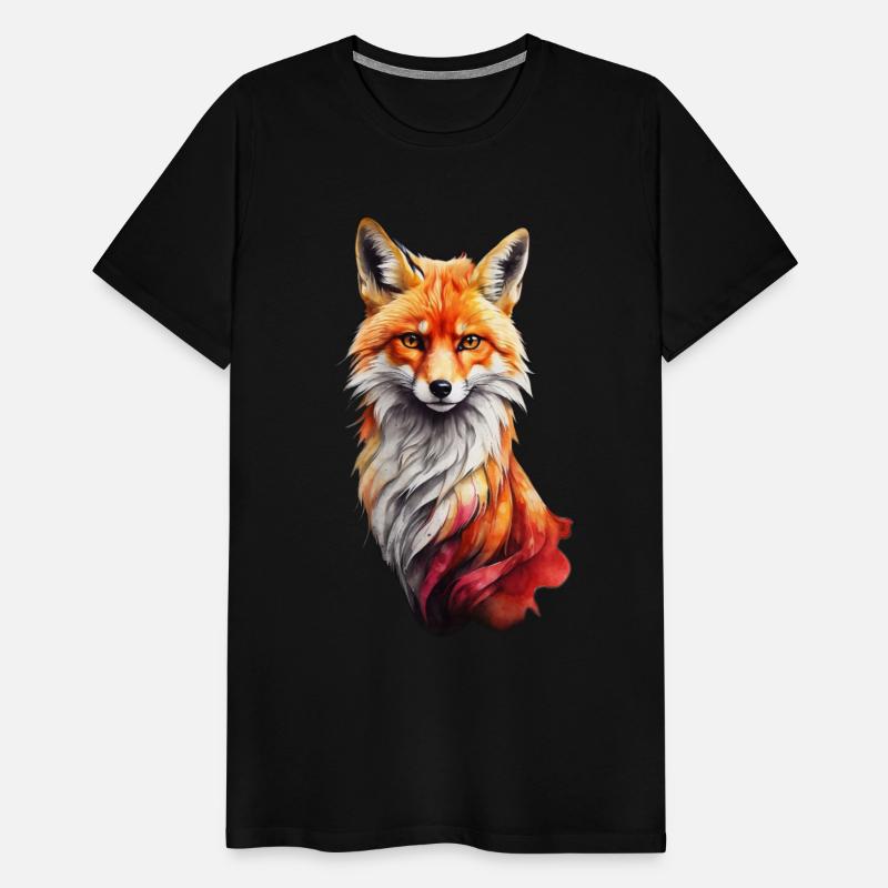 Red fiery fox design