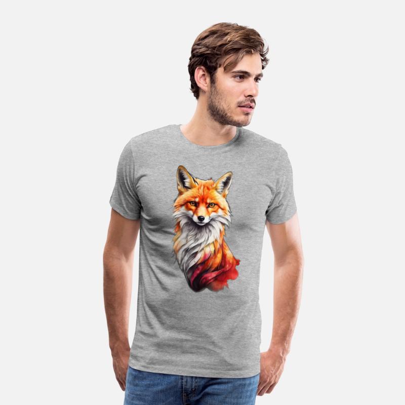Red fiery fox design