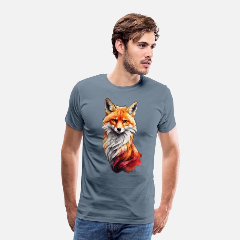 Red fiery fox design