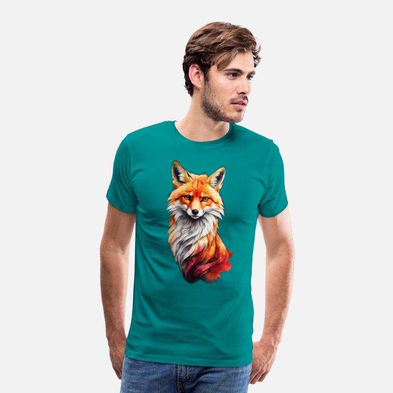 Red fiery fox design