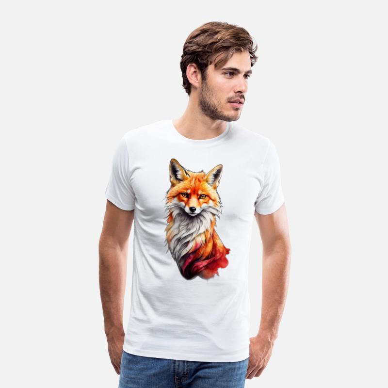 Red fiery fox design