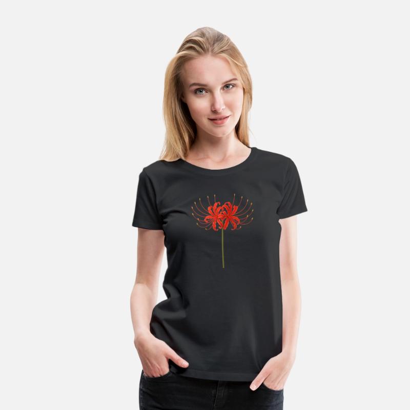 Red Spider Lily T-Shirt – Japanese Death Flower Ar