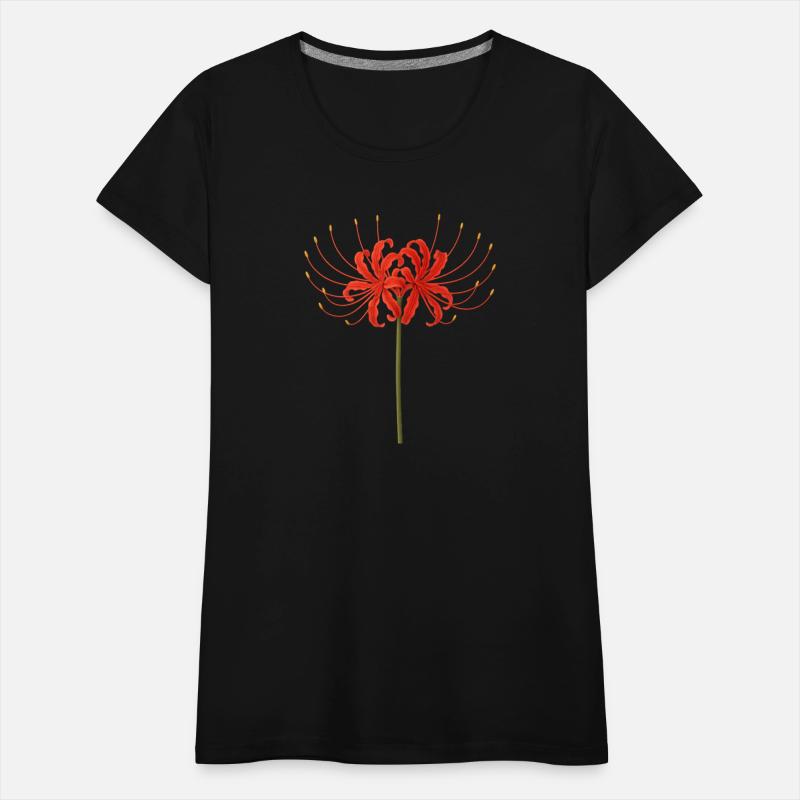 Red Spider Lily T-Shirt – Japanese Death Flower Ar