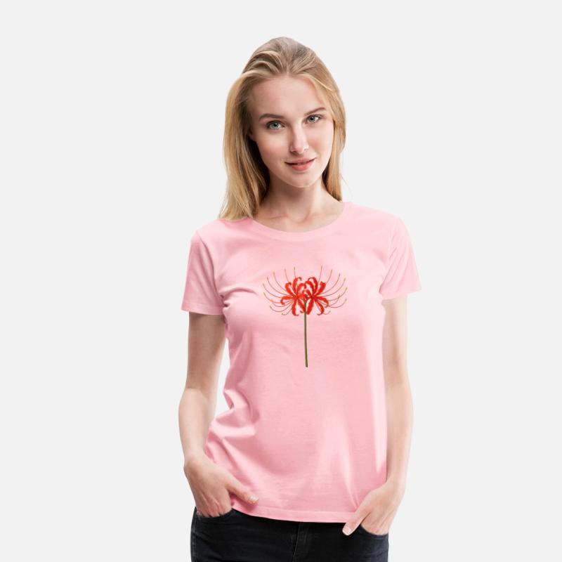 Red Spider Lily T-Shirt – Japanese Death Flower Ar