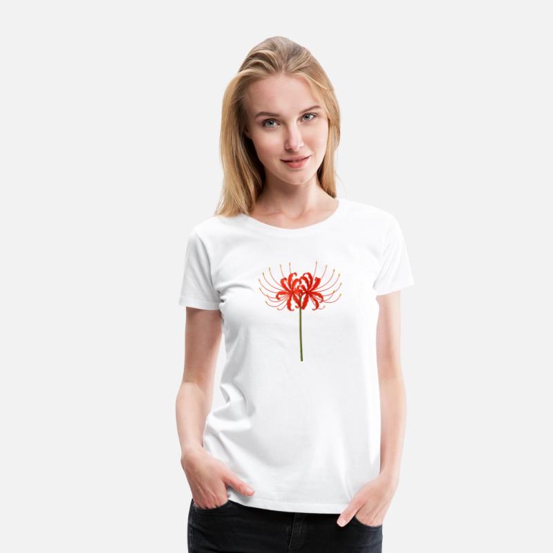 Red Spider Lily T-Shirt – Japanese Death Flower Ar