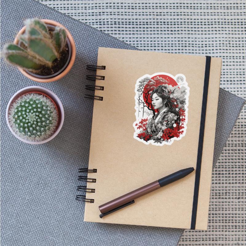 Red White Black Asian Design