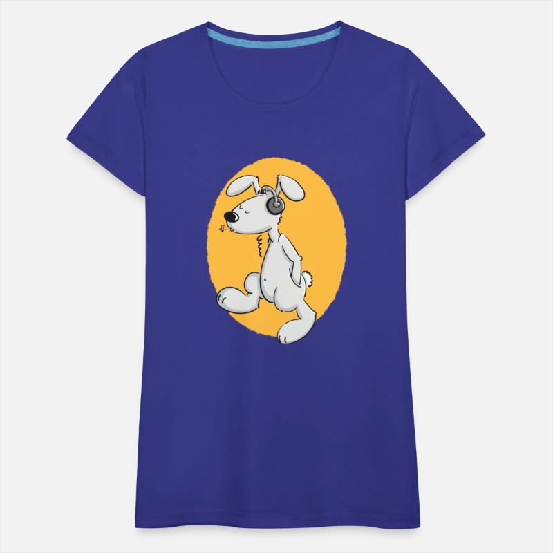 Relaxed Rabbit With Headphones