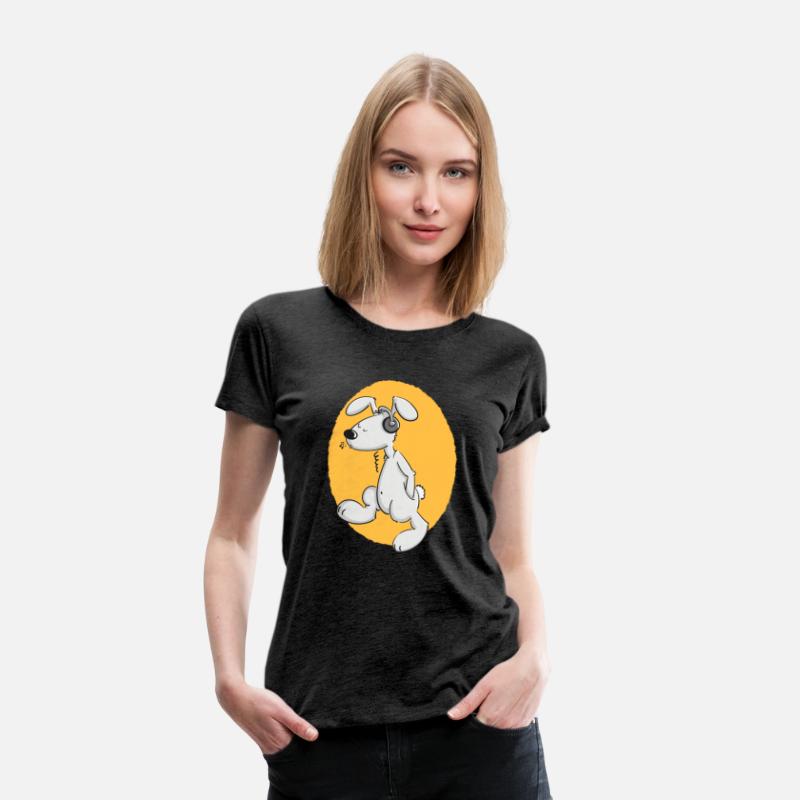 Relaxed Rabbit With Headphones