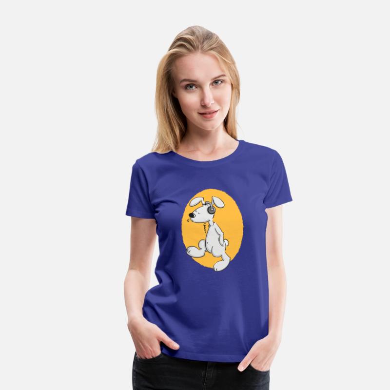 Relaxed Rabbit With Headphones