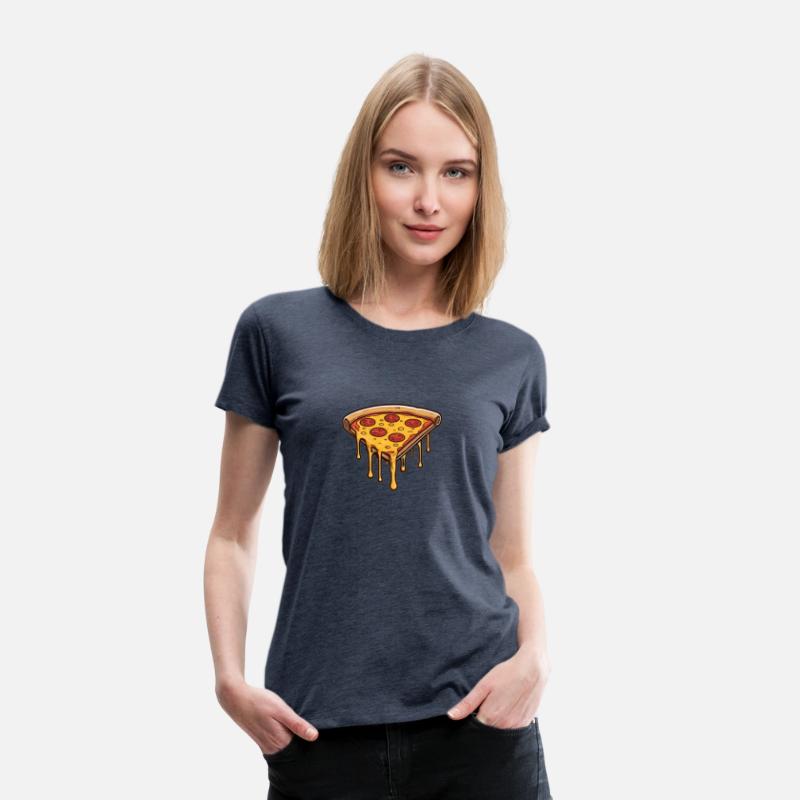Retro Comic Style Pizza Slice Tee - Cheesy Delight