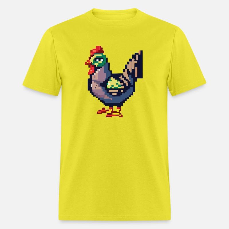 Retro Cute Chicken Video Game Style