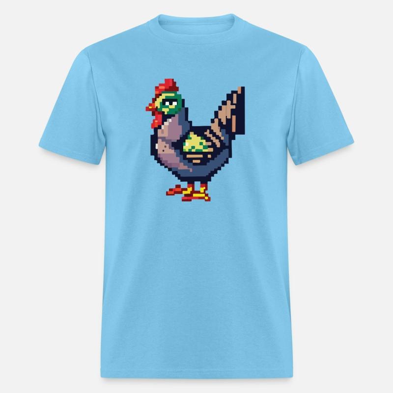 Retro Cute Chicken Video Game Style