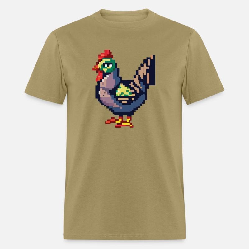 Retro Cute Chicken Video Game Style