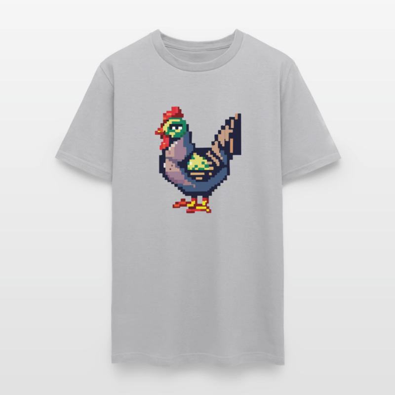 Retro Cute Chicken Video Game Style