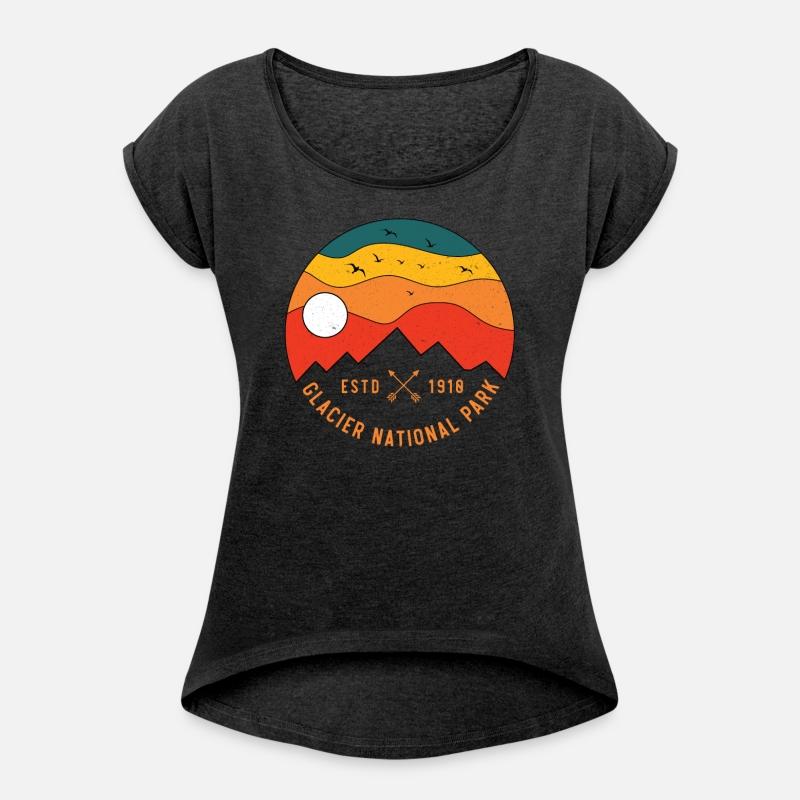 Retro Glacier National Park Montana Souvenir 80s