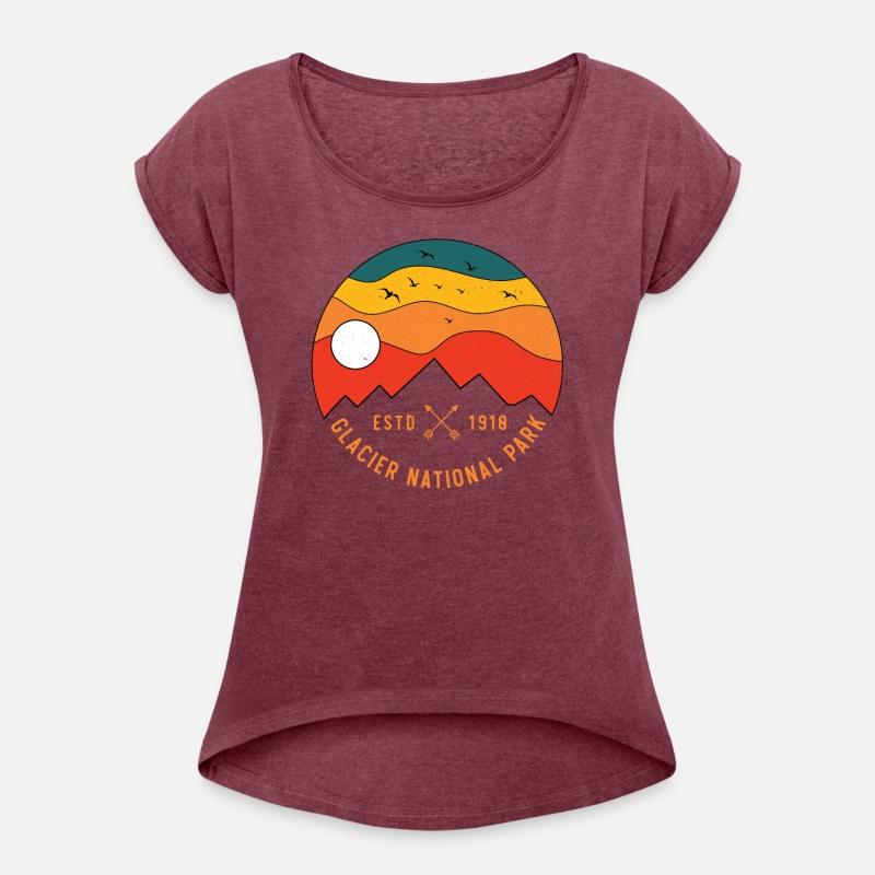 Retro Glacier National Park Montana Souvenir 80s