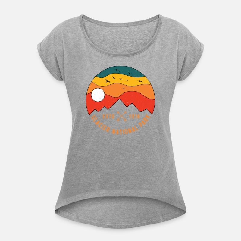 Retro Glacier National Park Montana Souvenir 80s