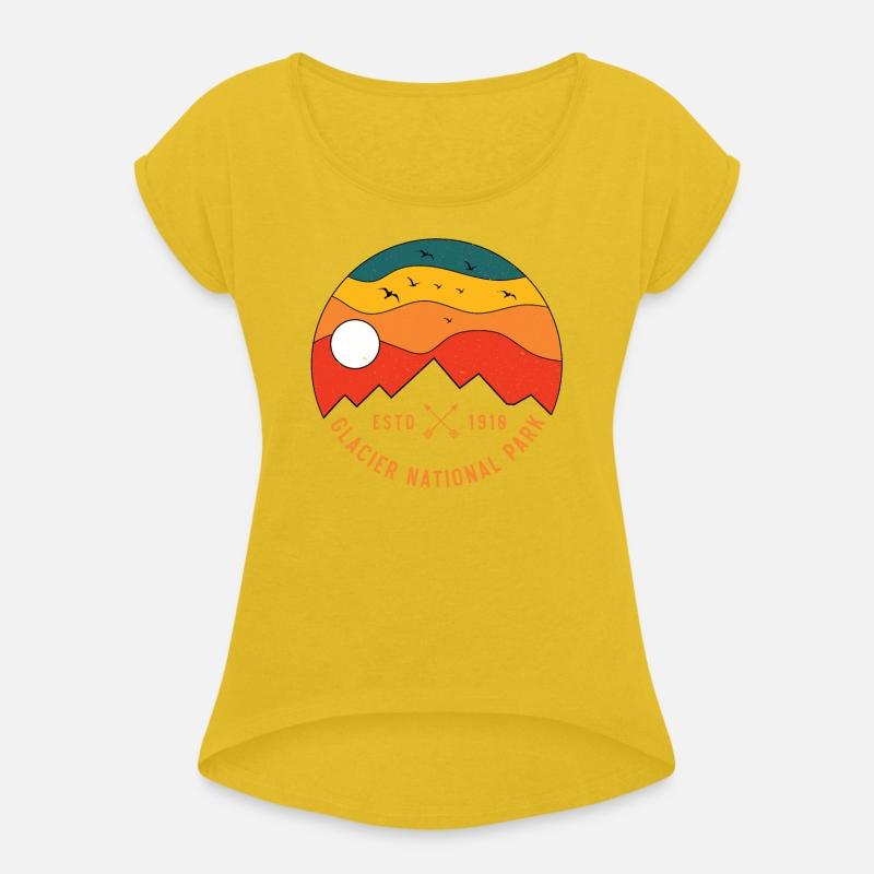 Retro Glacier National Park Montana Souvenir 80s