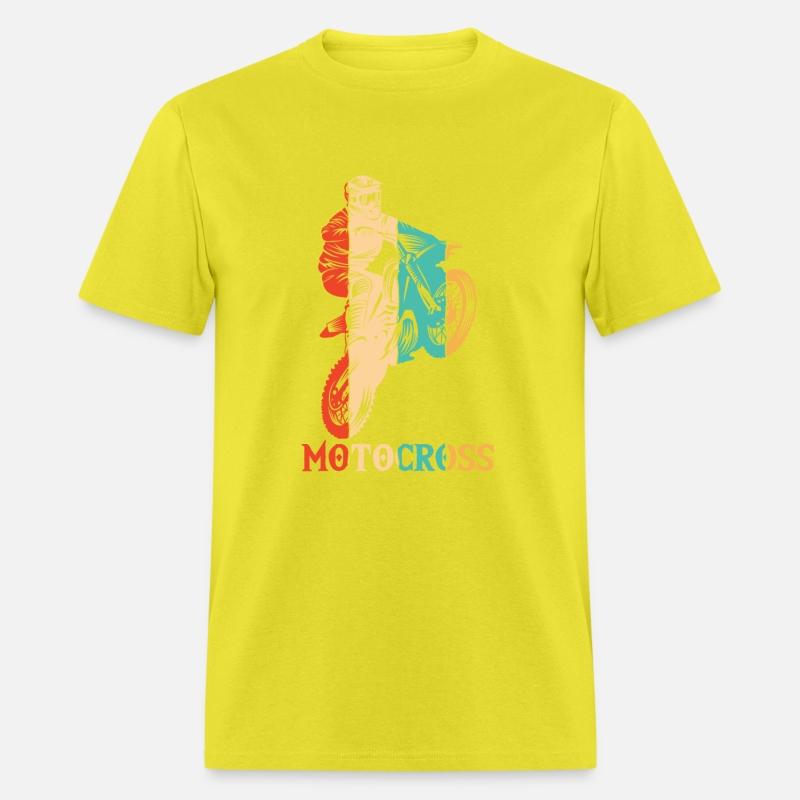 Retro Racing Supermoto Motorcycle Riders Motocross