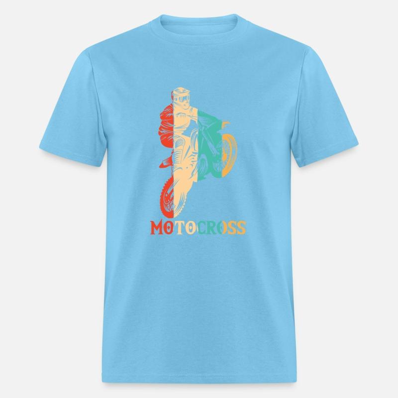 Retro Racing Supermoto Motorcycle Riders Motocross