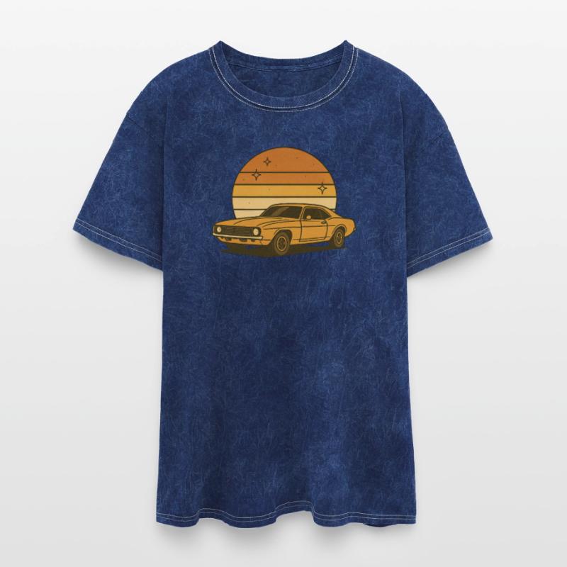 Retro Sunset Car Illustration