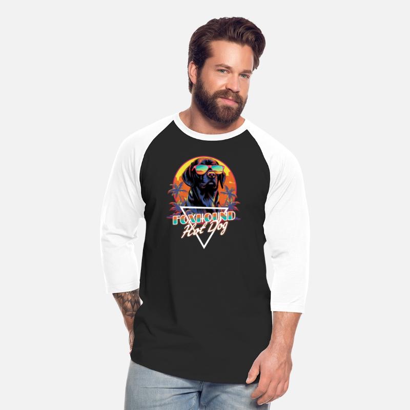 Retro Wave Foxhound Hot Dog Shirt