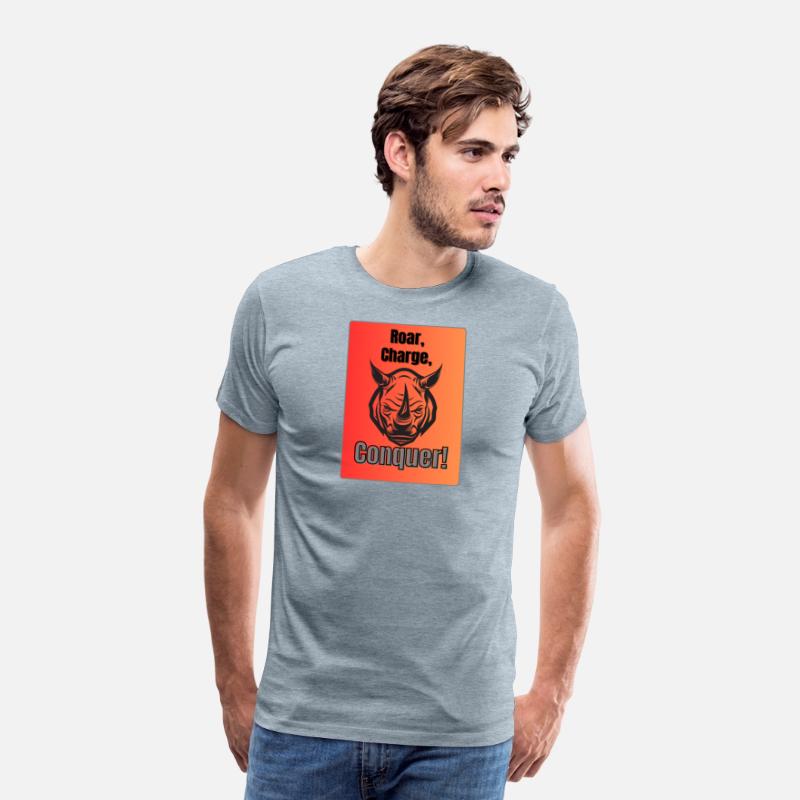 Roar. Charge. Conquer – Black Rhino Power T-Shirt