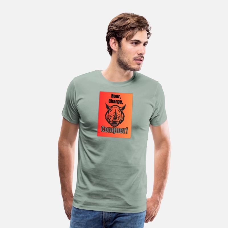 Roar. Charge. Conquer – Black Rhino Power T-Shirt