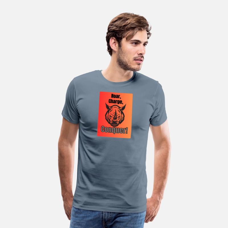 Roar. Charge. Conquer – Black Rhino Power T-Shirt