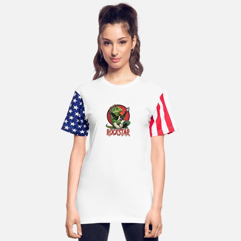 Rockstar Reptile Musician with Electric Guitar