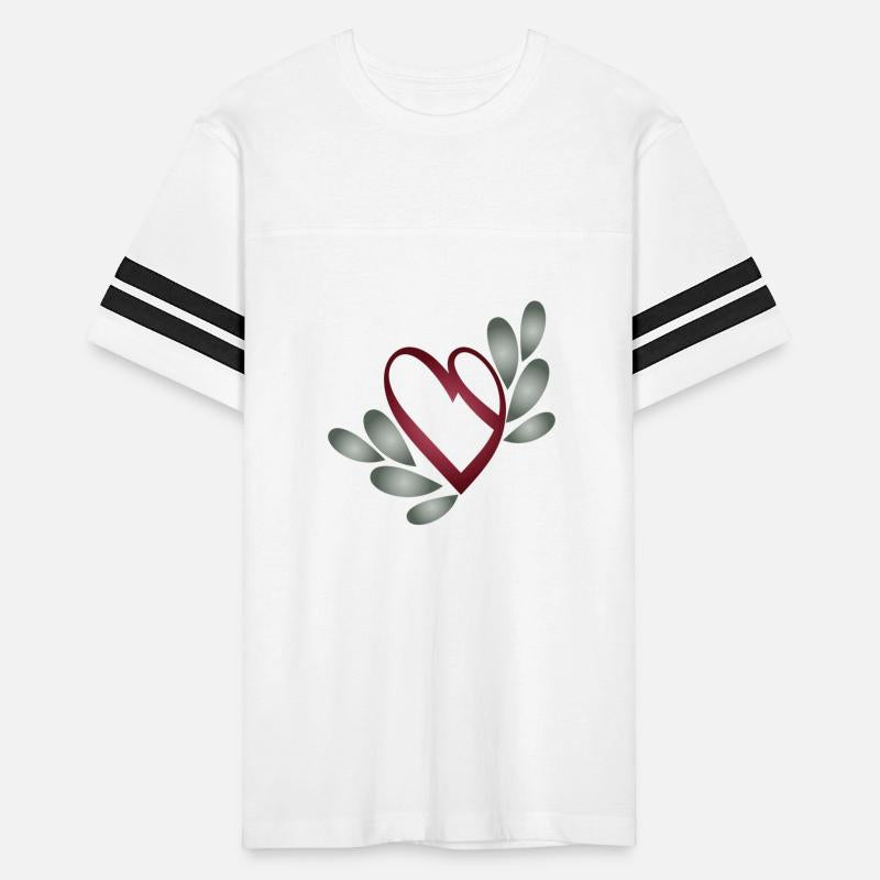 Romantic Valentine's Day Heart symbol with leaves