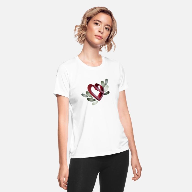 Romantic Valentine's Day Heart symbol with leaves