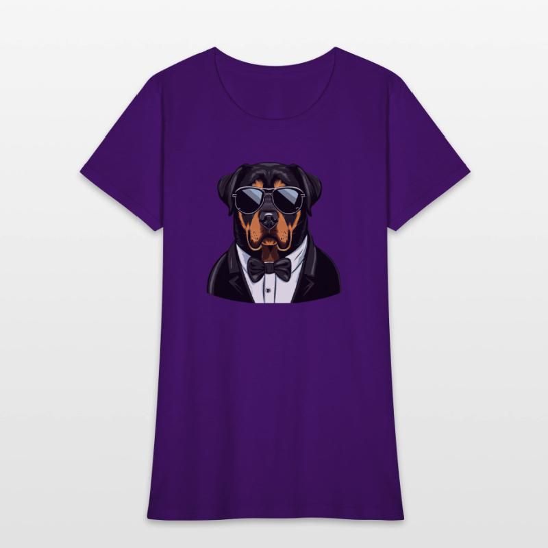 Rottweiler Wearing Sunglasses