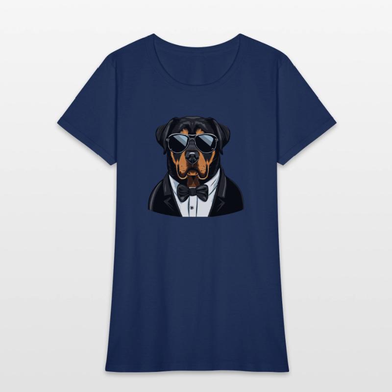 Rottweiler Wearing Sunglasses