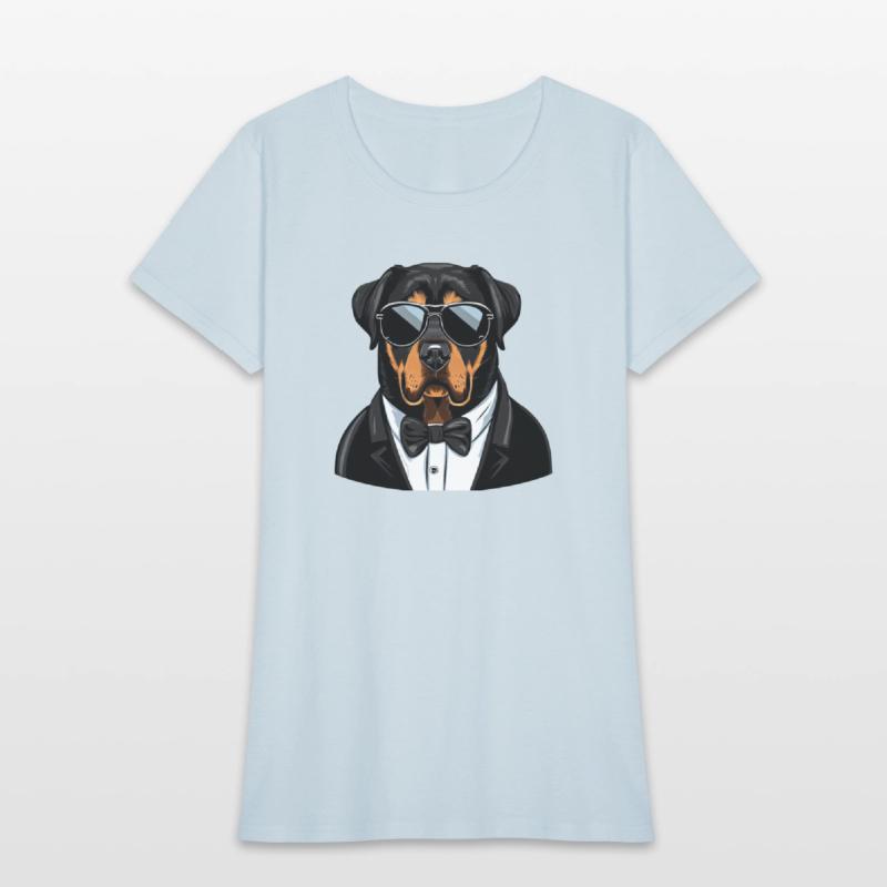 Rottweiler Wearing Sunglasses