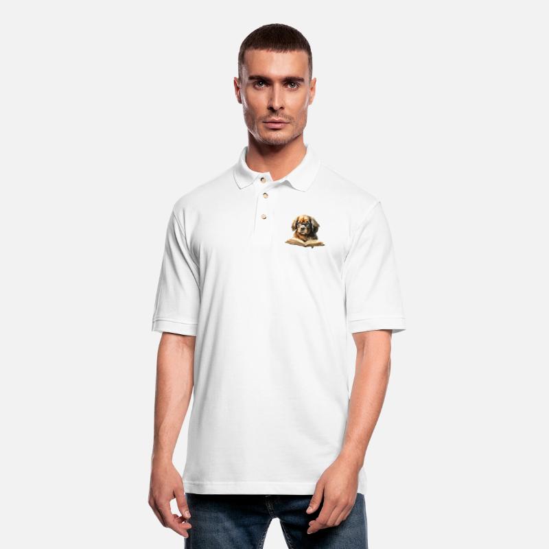 Scholarly Dog with Glasses Illustration