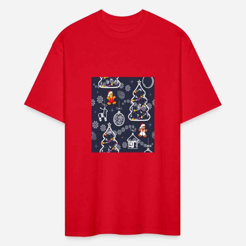 Seamless Festive Pattern With Christmas Tree