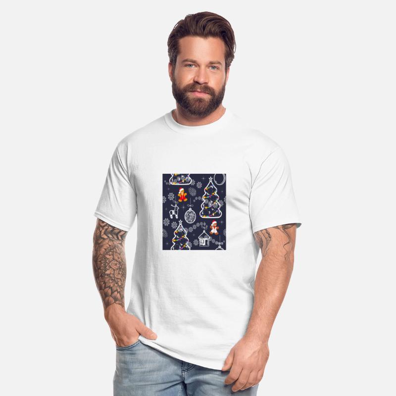 Seamless Festive Pattern With Christmas Tree