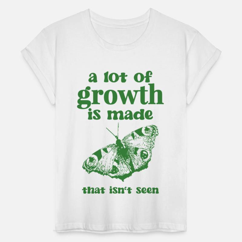 Self Growth | Butterfly Shirt green