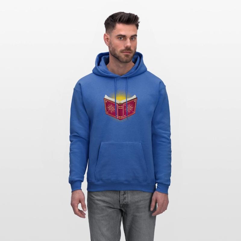 shining open red book for Santa Claus