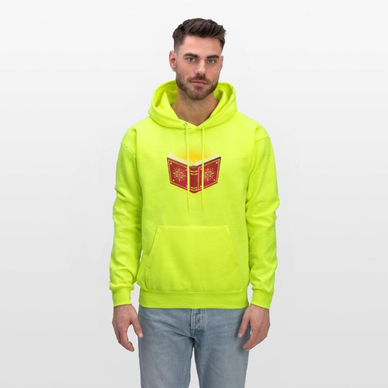 shining open red book for Santa Claus