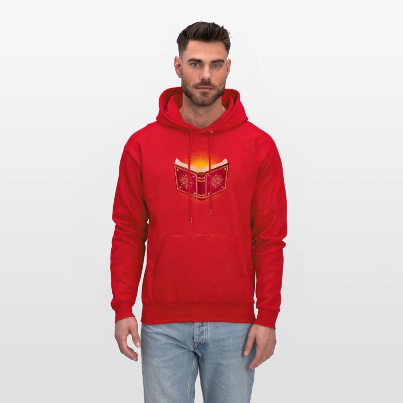 shining open red book for Santa Claus