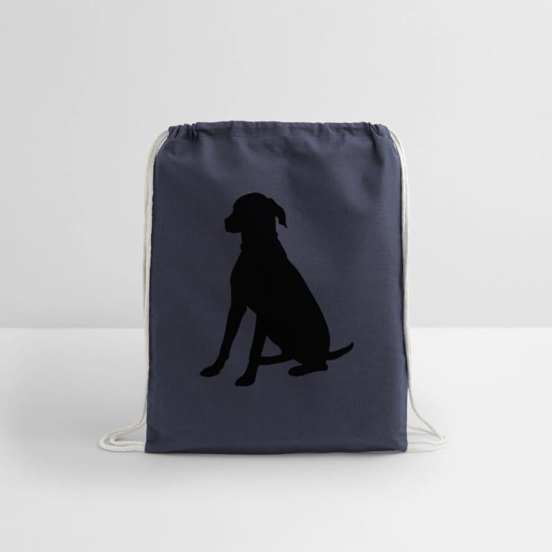 Sitting watch dog silhouette
