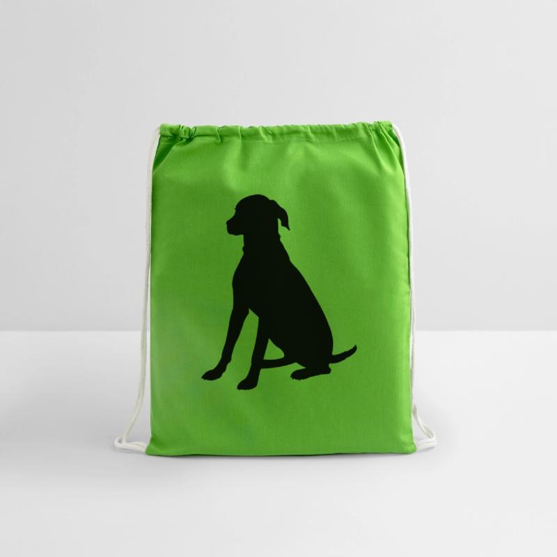 Sitting watch dog silhouette