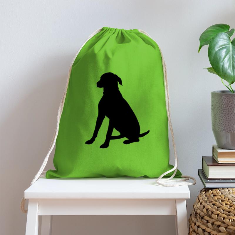 Sitting watch dog silhouette