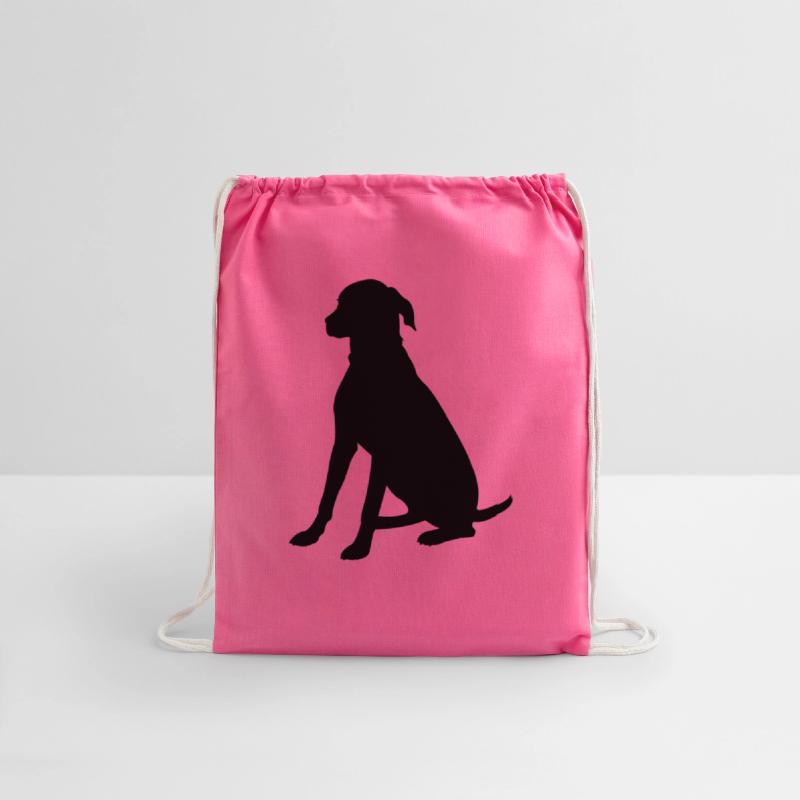 Sitting watch dog silhouette