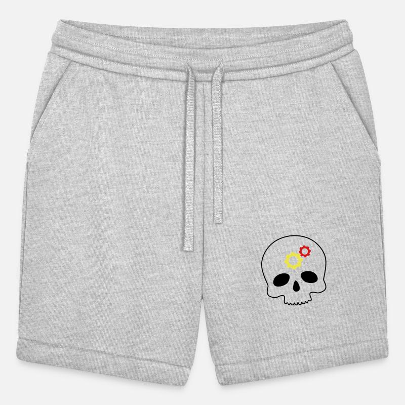 skull double gear vector